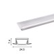 Calha para fita LED de alumínio LN 1002BR C/ 3Metros Branca
